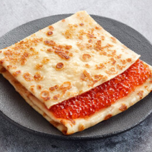 161 g Pancake with Red Caviar